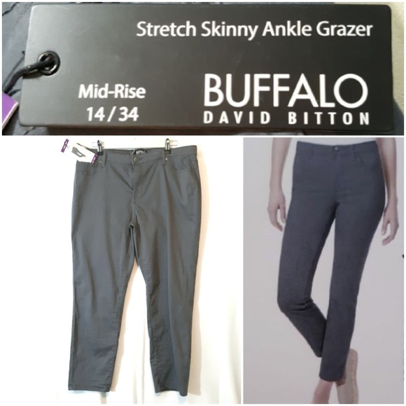 buffalo david bitton stretch skinny ankle grazer